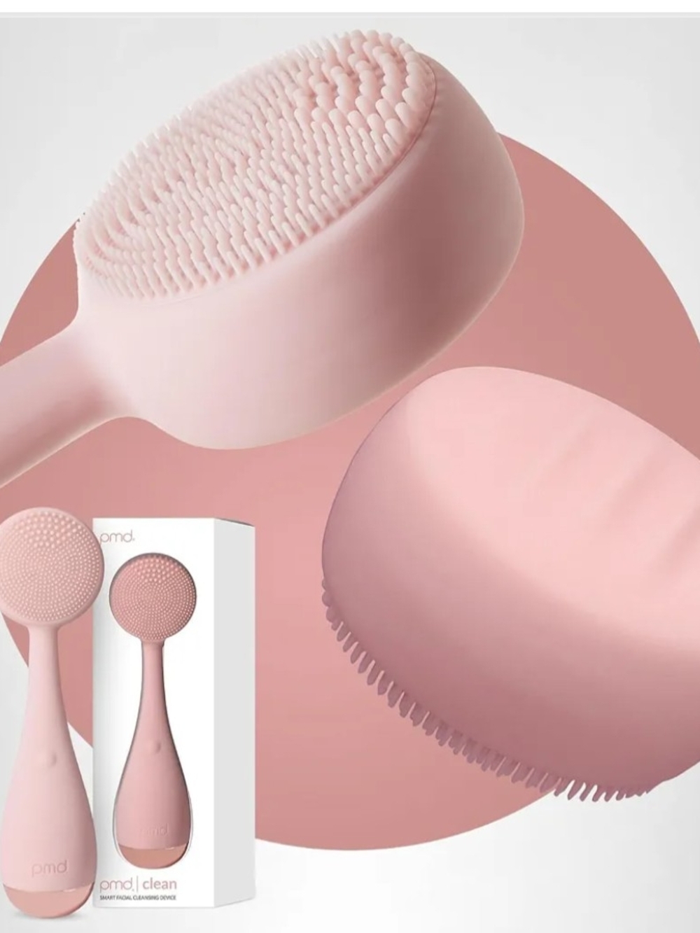 pmd Clean Silicone Facial Cleansing Brush - Pink